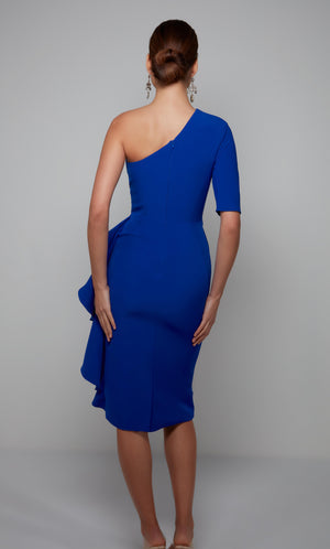 UNK-70006. Short, One Shoulder, Straight, Closed Back image 4