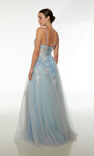 UNK-61673. Long, Plunging Neckline, Ballgown image 4