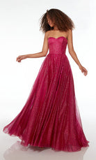 UNK-61601. Long, Strapless, A-line, Lace-up Back image 5