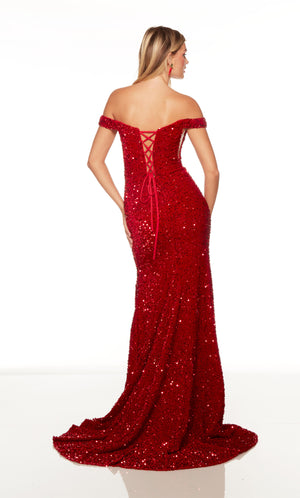 UNK-61343. Long, Off The Shoulder, Straight image 2