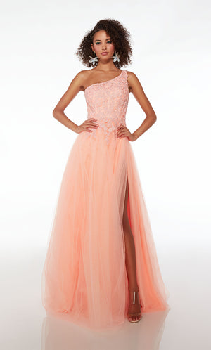UNK-61624. Long, One Shoulder, Medium Fullness image 0