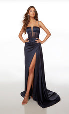 UNK-61486. Long, Plunging Neckline, Straight image 8