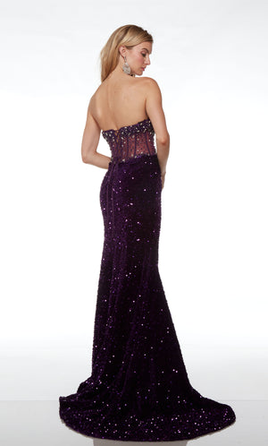 UNK-61621. Long, Sweetheart Neckline, Straight image 3
