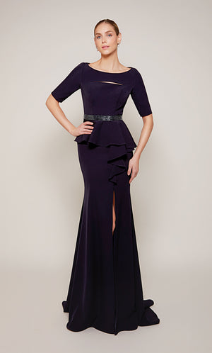 UNK-27679. Long, Scoop Neck, Straight, Closed Back image 2