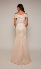 UNK-27613. Long, Off The Shoulder, Fit N Flare image 1