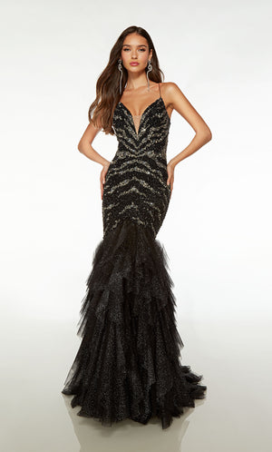UNK-61721. Long, Plunging Neckline, Mermaid image 0