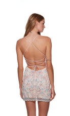 UNK-4665. Short, Scoop Neck, Straight, Strappy Back image 8