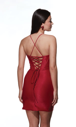 UNK-4924. Short, Sweetheart Neckline, Straight image 5