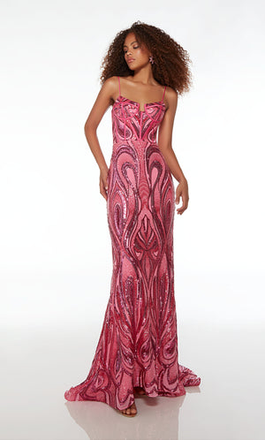 UNK-61506. Long, Sweetheart Neckline, Fit And Flare image 0