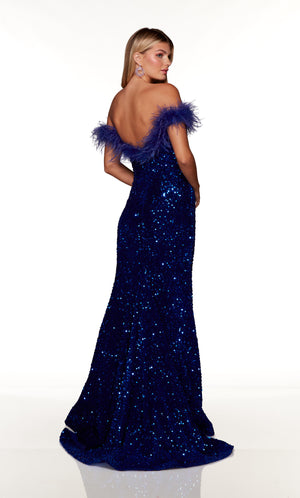UNK-61379. Long, Off The Shoulder, Fit N Flare image 1