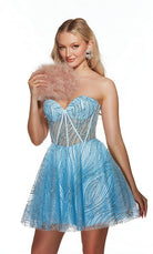 UNK-3780. Short, Sweetheart Neckline, A-line image 0