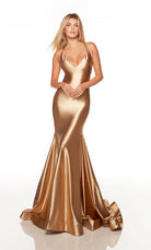 UNK-61437. Long, Plunging Neckline, Fit N Flare image 4