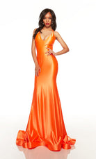 UNK-61437. Long, Plunging Neckline, Fit N Flare image 2