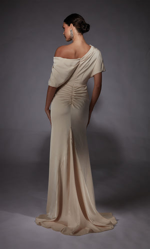 UNK-27652. Long, One Shoulder, Straight, Closed Back image 1