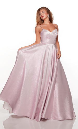 UNK-1767. Long, Sweetheart Neckline, A-line image 1