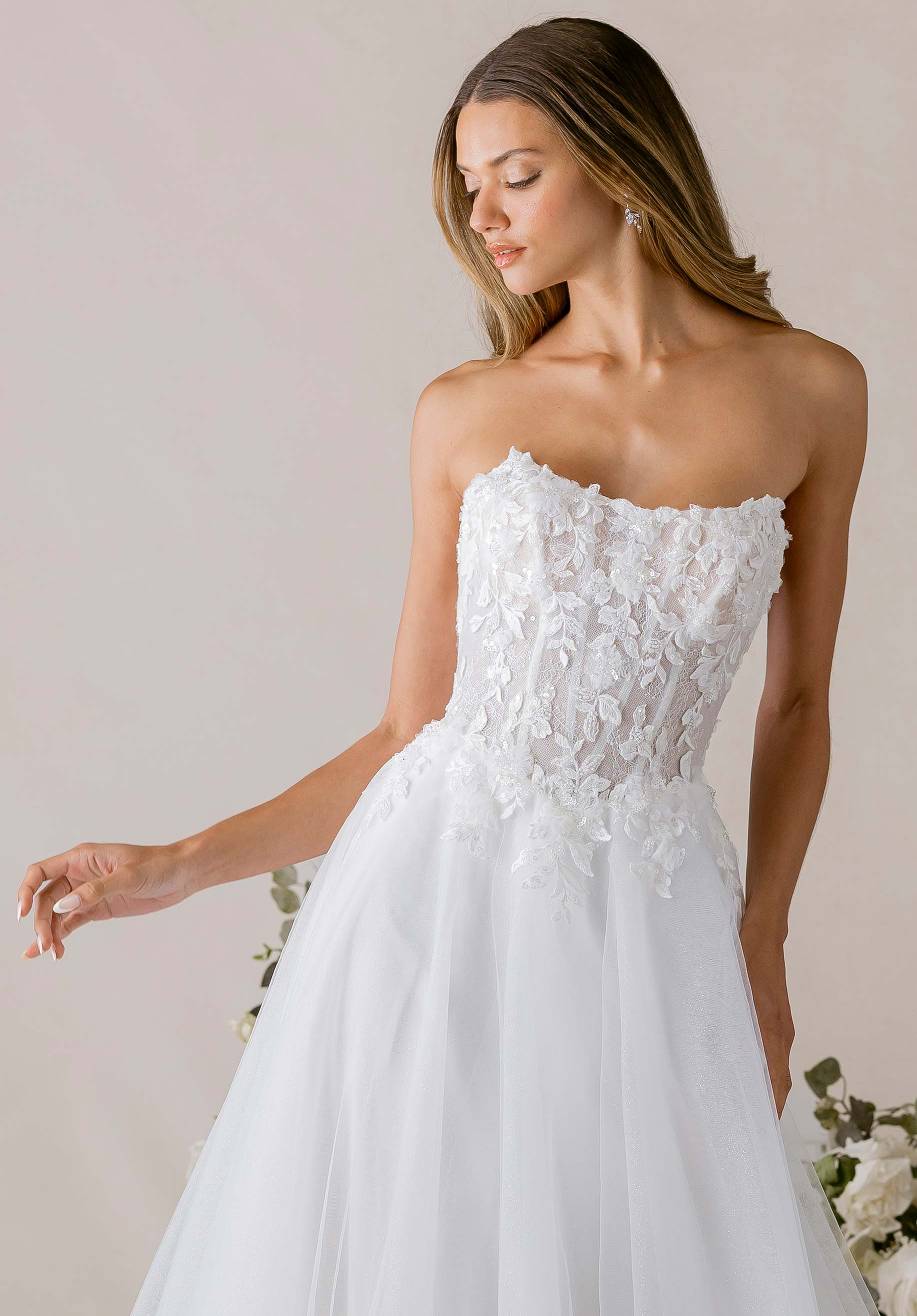 toile Wedding Dress - Ivory/Ivory toile Wedding Dress - Ivory/Ivory